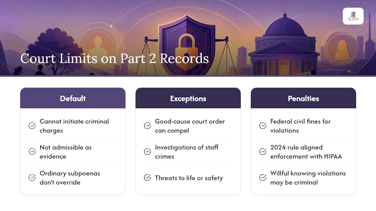Records in Court: Legal Limits and Penalties for Violations — overview diagram